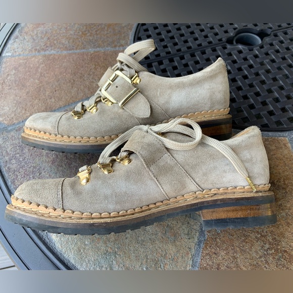 The Office of Angela Scott * Mr. Logan * Taupe Suede Oxfords - Picture 5 of 11